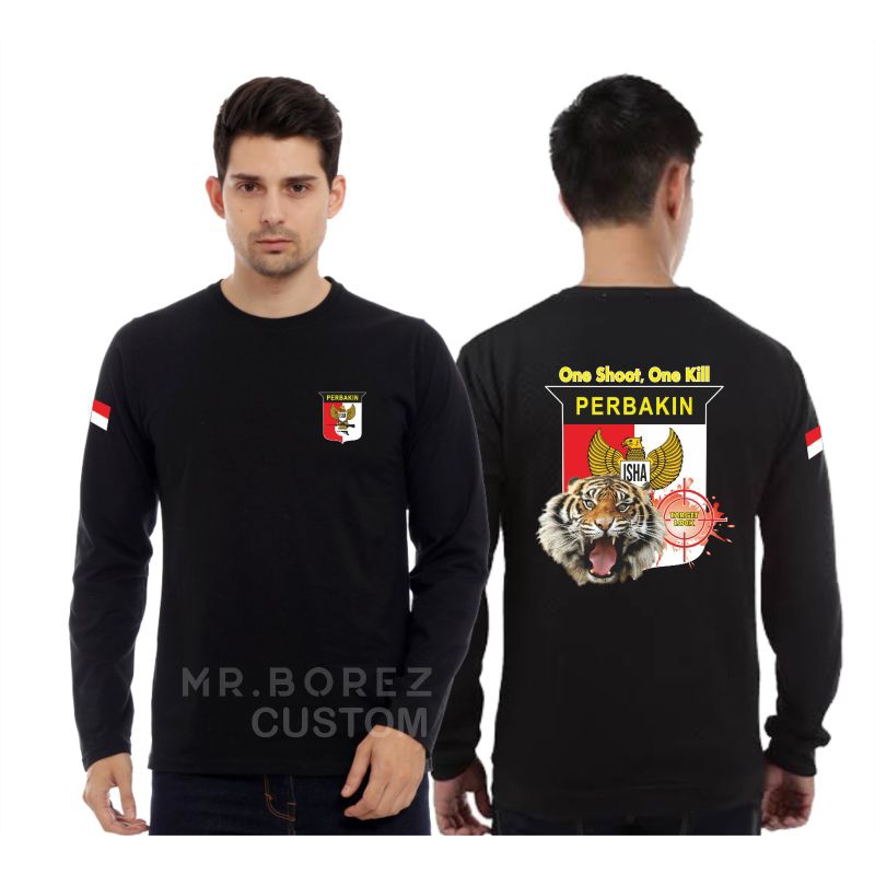 Kaos Perbakin Terbaru Premium / Kaos Pria Lengan Panjang / Kaos Oblong Perbakin / Baju Perbakin / Ts