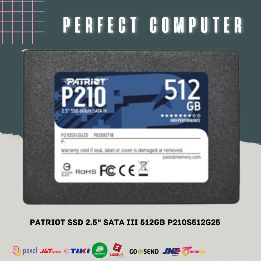 SSD Patriot 2.5" SATA III 512GB P210S512G25