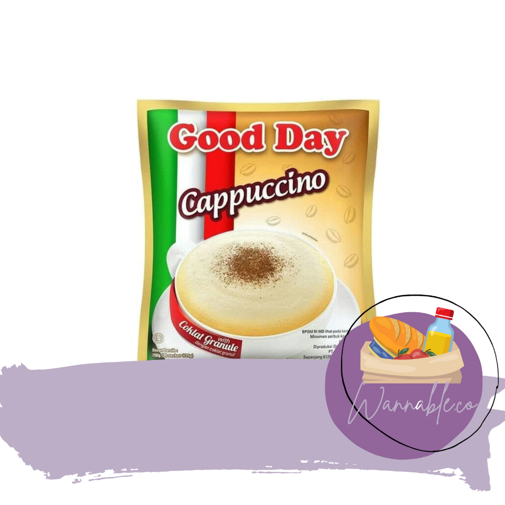 

GOOD DAY CAPPUCINO WITH COCOA GRANULE (25GR) (ECER/1PCS)