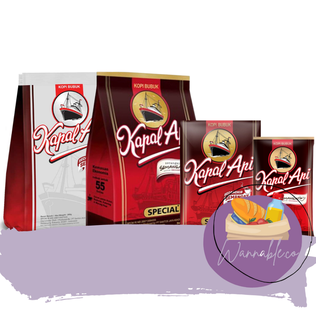 

KAPAL API BUBUK SPESIAL 6GR, 23GR, 30GR, 60GR, 160GR, 380GR