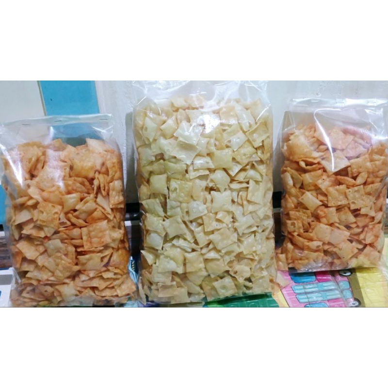 

Krippang / Kripik Pangsit Berat 1000g
