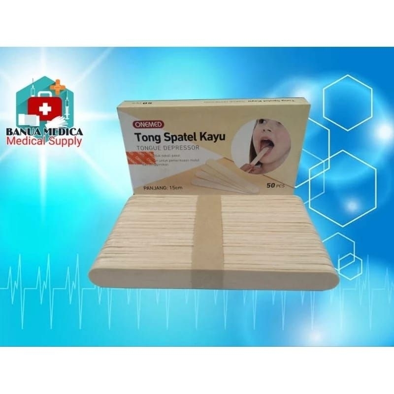 Tong Spatel Kayu / Tongue Spatel / Spatel Lidah