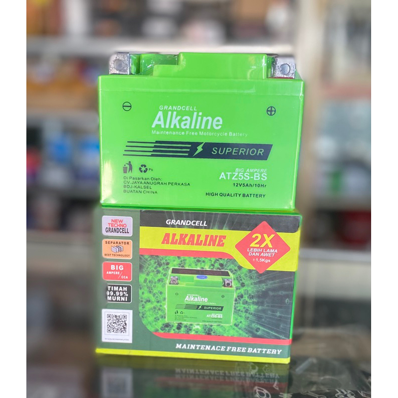 accu aki alkaline beat scopy vixion ATZ5S-BS
