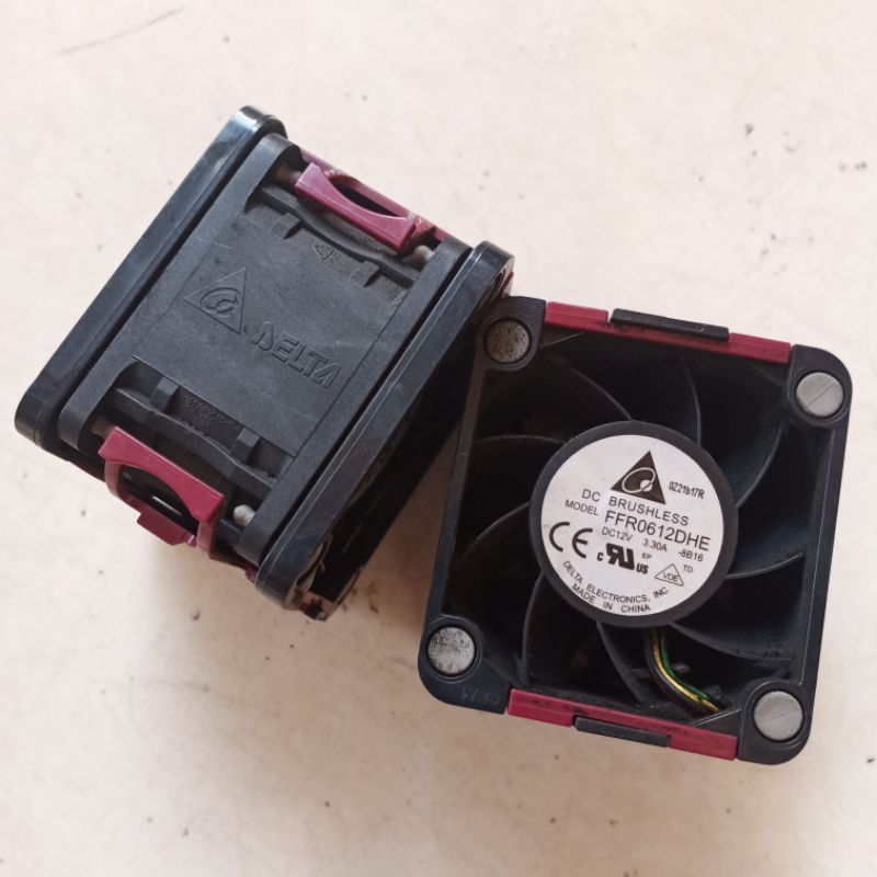 kipas fan 6cm Delta FFR0612DHE/12volt 3,3amper 6x6x3,8cm