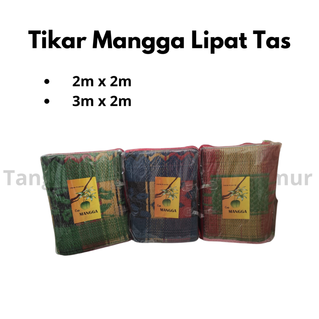 TIKAR PLASTIK MANGGA TAS (LIPAT),TIKAR PLASTIK LIPAT, TIKAR TAS
