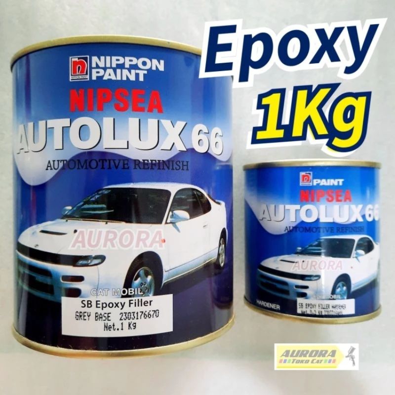 Epoxy Nippon Paint Autolux 66 Primer Surfacer EP + Hardener Dasaran Cat Dasar Poxy Poksi