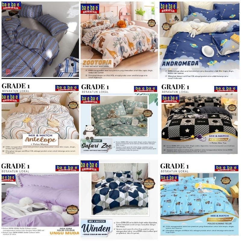 Sprei 100x200x25cm Karet keliling