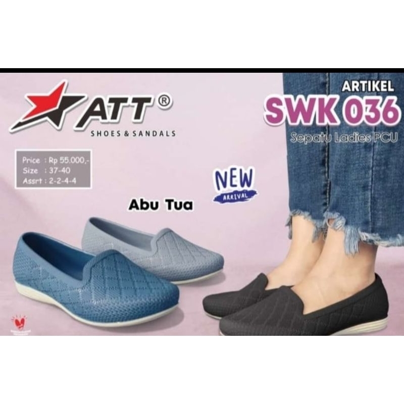 SEPATU KARET PRO ATT SWK 036 SEPATU SLIP ON WANITA