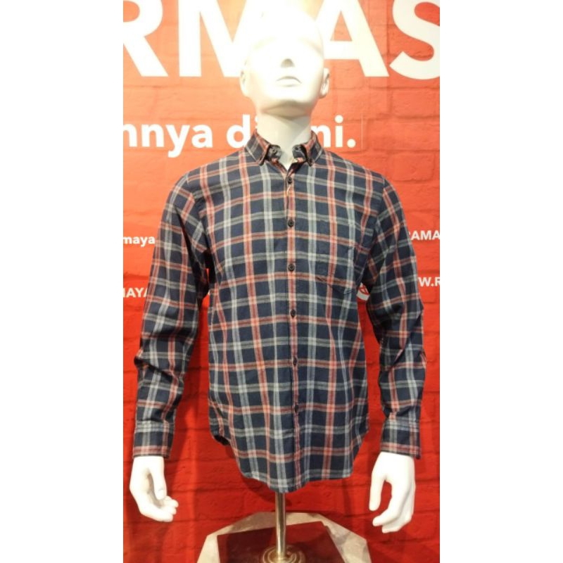 kemeja kotak kotak triple jeans