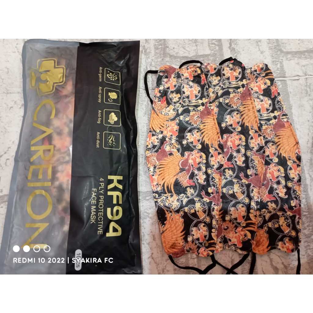 MASKER CAREION KF94//MOTIF BATIK