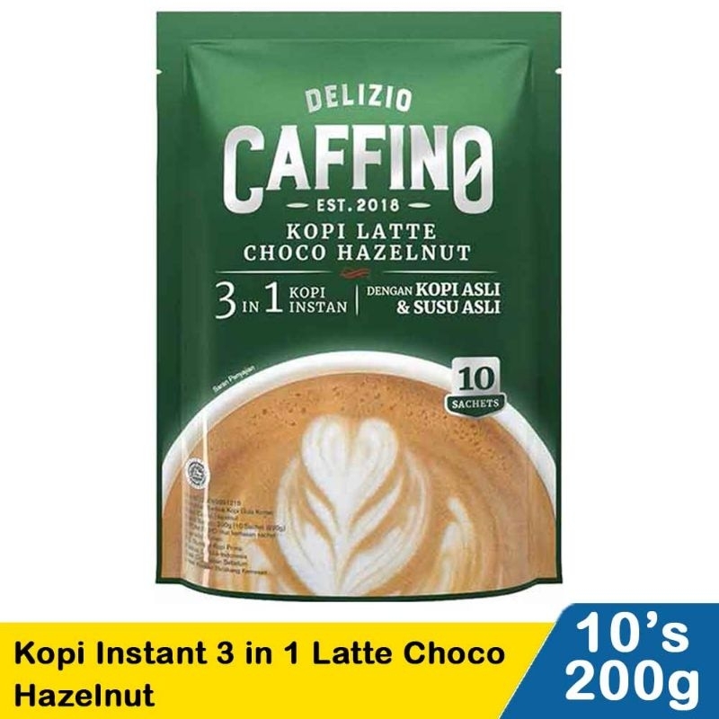 

Caffino Kopi Instant 3 In 1 Choco Hazelnut 10X20g