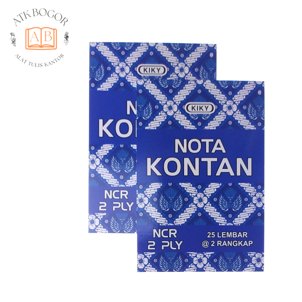 

Nota Kontan 25 Lembar 2 Rangkap NCR 2 Ply Kiky - Isi 1 Pack / 10 Pcs