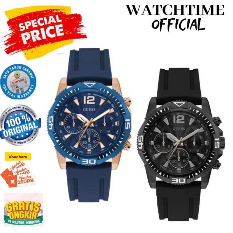 PROMO  JAM TANGAN PRIA GUESS ORIGINAL  ARLOJI PRIA COWOK GUESS ORI GARANSI