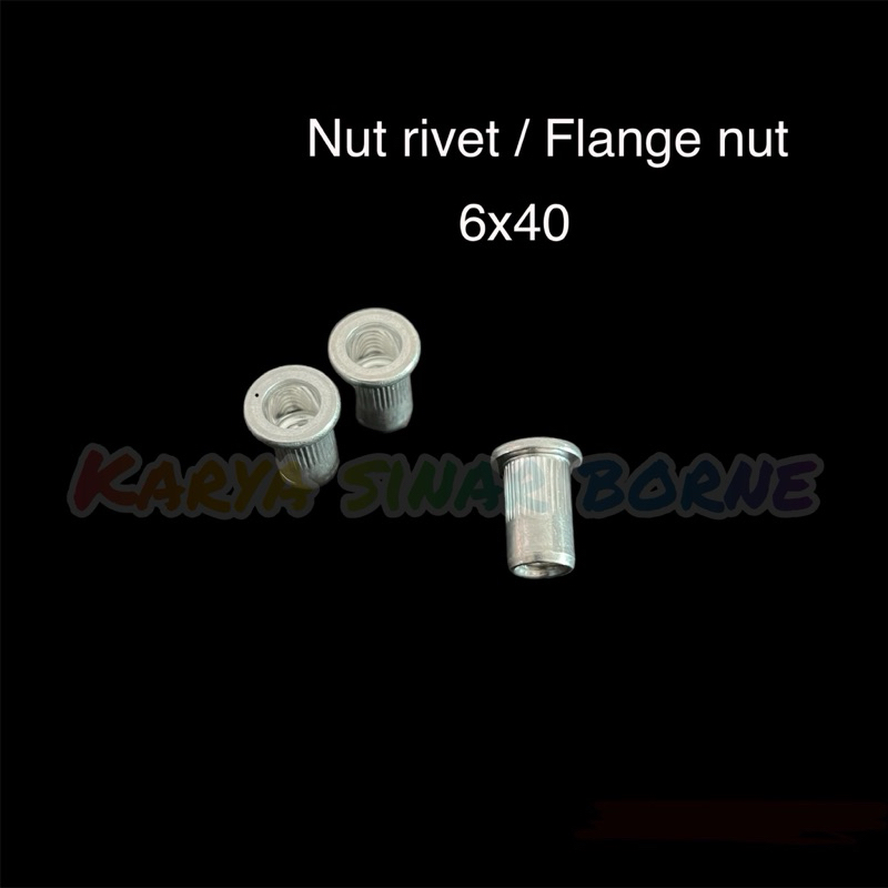 Nut rivet flange nut