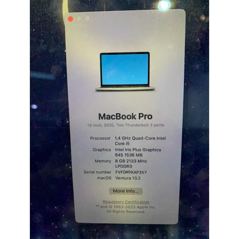 macbook pro second 2020