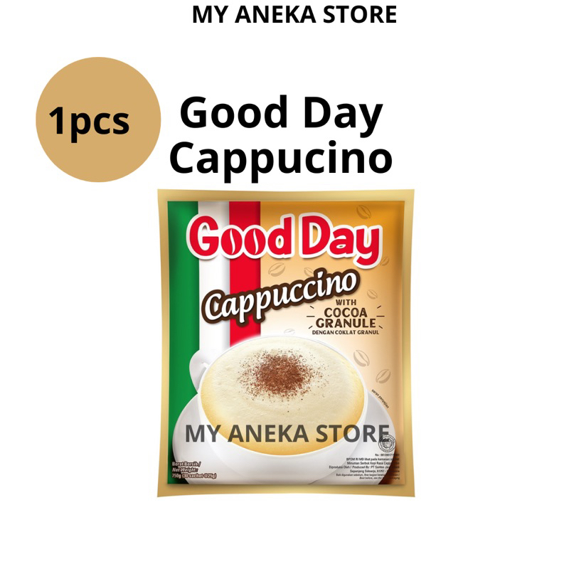 

1 sachet GOOD DAY CAPPUCINO /kopi good day cappuccino ( 1 bungkus)