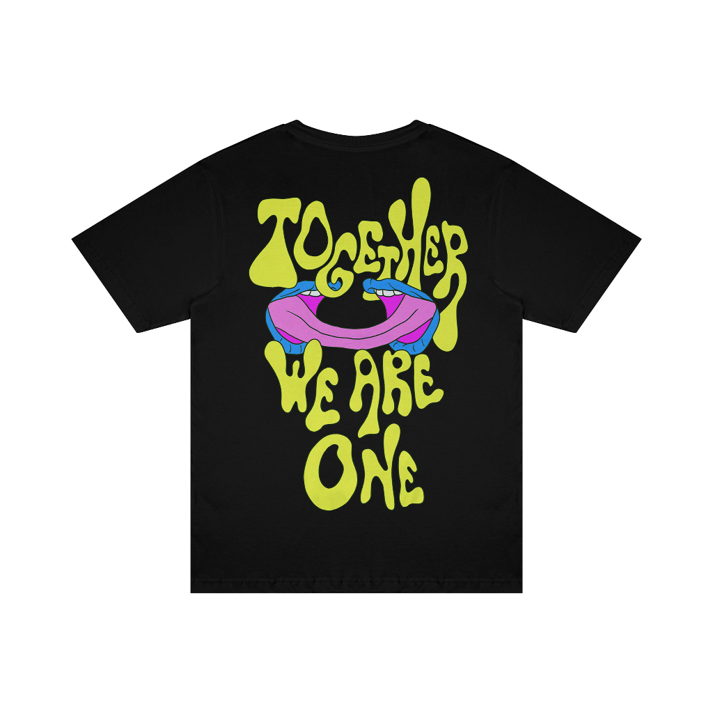 NAUGHTY BADCLUB Black Tshirt Together