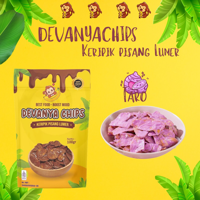 

DEVANYACHIPS-Keripik pisang lumer Taro-