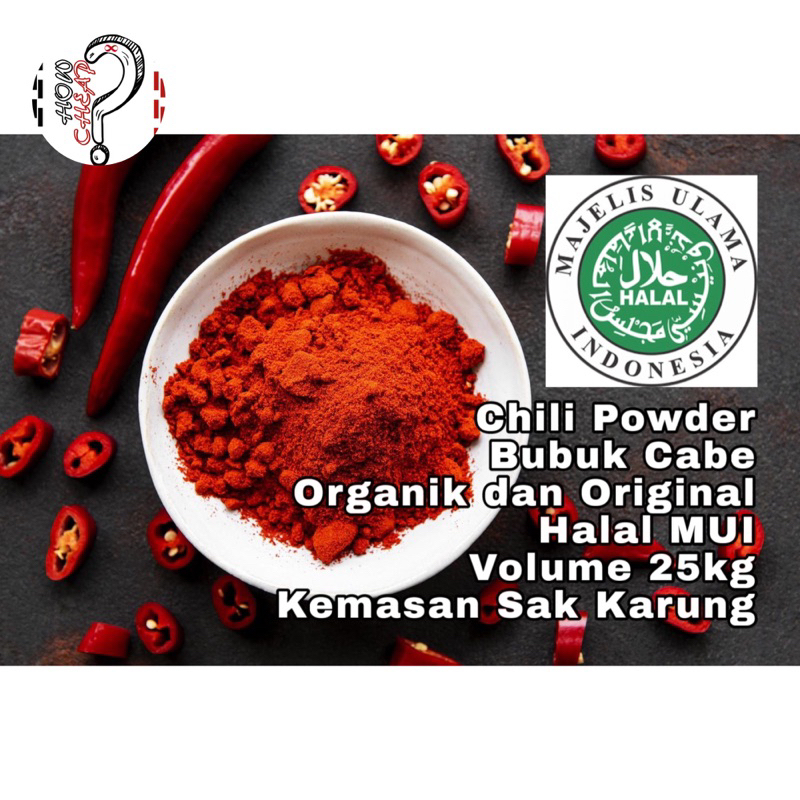 

Bubuk Cabe 1 sak 25kg Chili Powder
