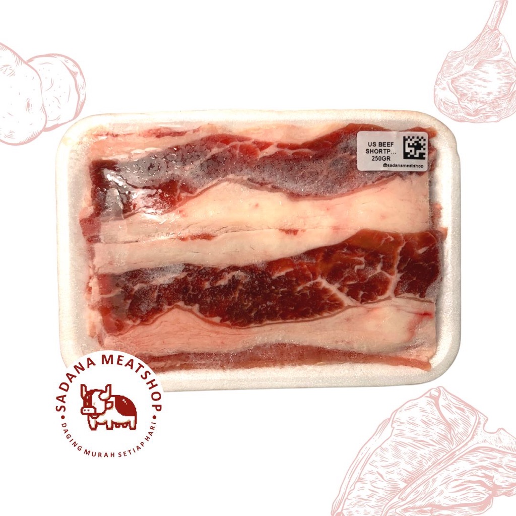 Slice Beef US Shortplate Slice | Daging Sapi Grill/Yakiniku/Sukiyaki/Yoshinoya 500gr