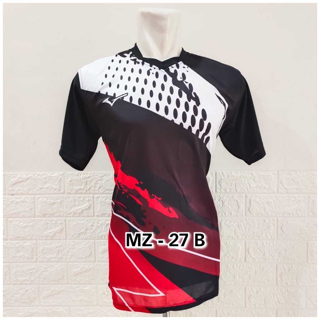 Baju Voli Printing Motif Elang Garuda GOld Belakang Hitam Polos