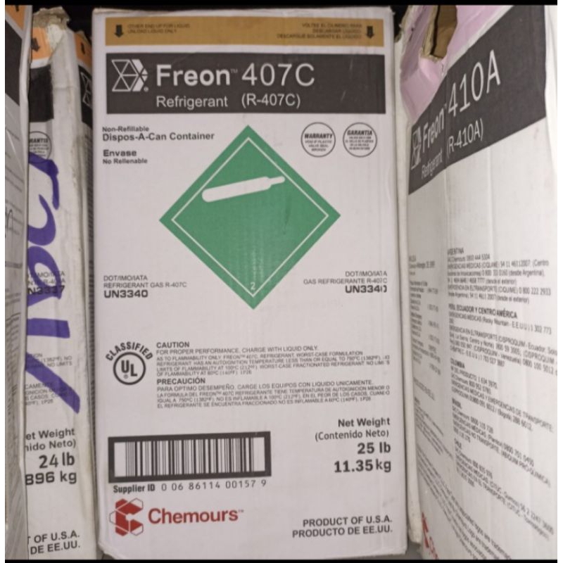 Freon R407 Chemours USA (11,3kg)