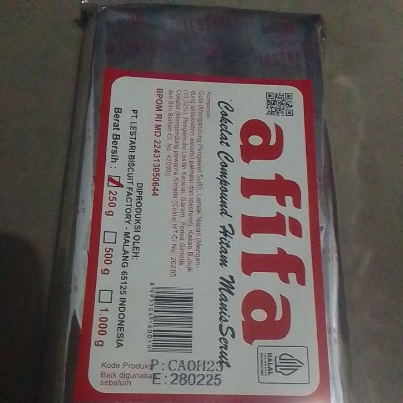 

afifa coklat compound 250g