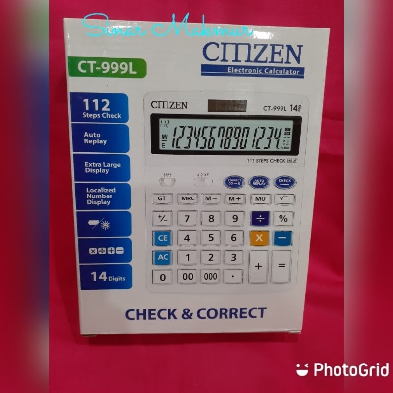 

KALKULATOR CMZEN 999L 14 DIGIT