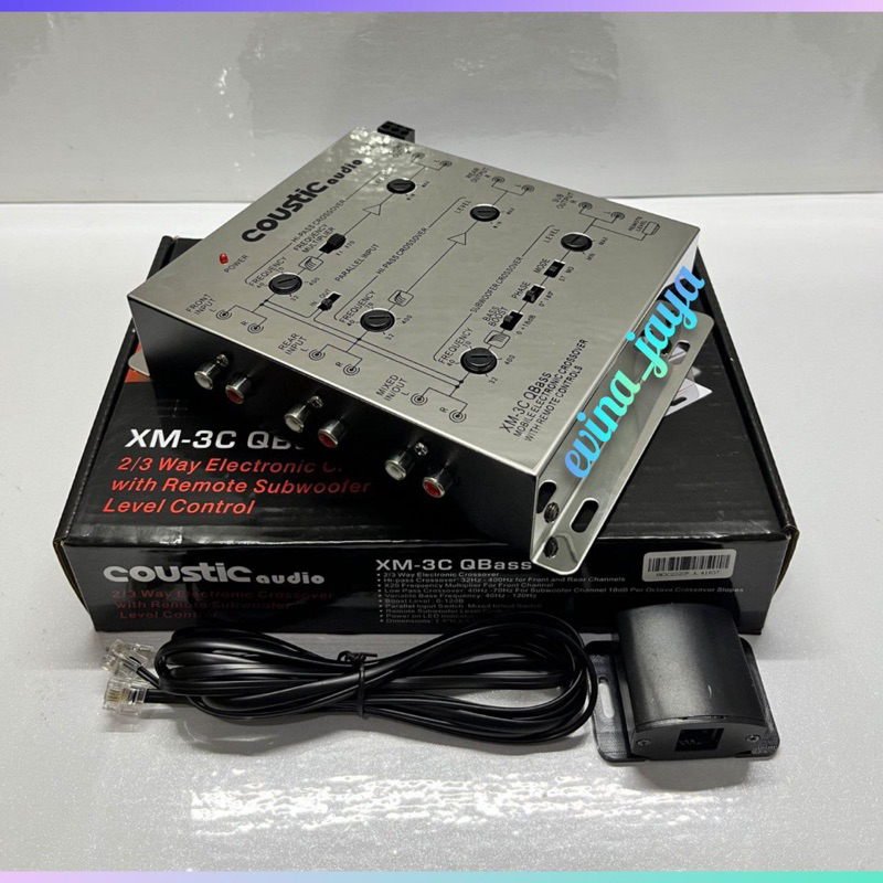 Crossover aktif COUSTIC AUDIO XM.3C crome
