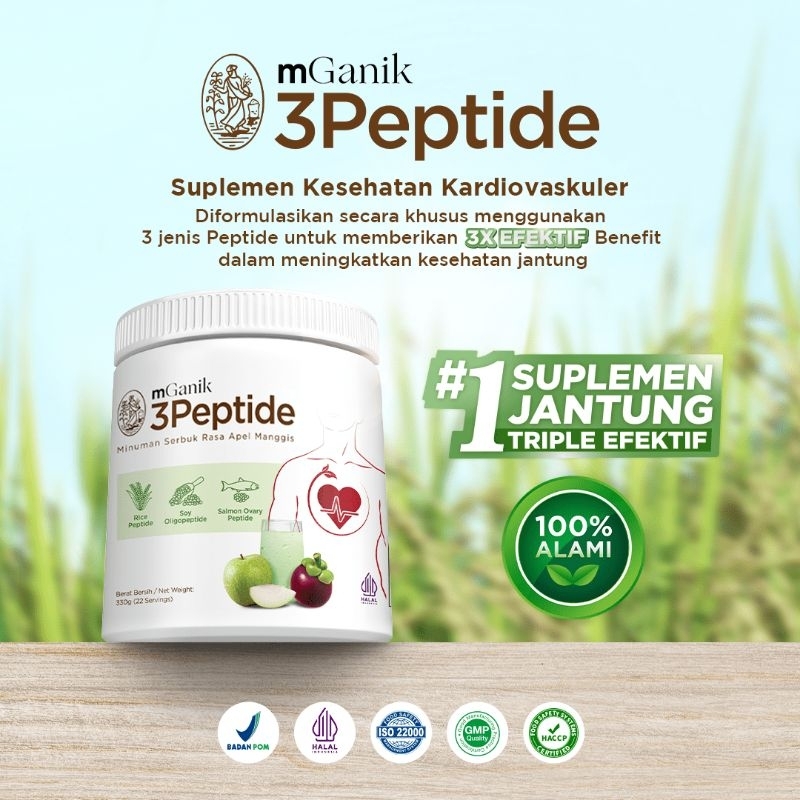 

MGANIK 3PEPTIDE 350GR #1 Suplemen Jantung Kardiovaskular