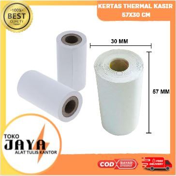 

Forte Kertas Struk Kasir Thermal Print Uk. 57x30mm Bisa semua merk mesin print kasir Toko Jaya ATK Murah & Lengkap