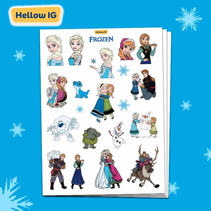 

STICKER FROZEN ELSA ANNA OLAF STIKER FROZEN ELSA LUCU AESTHETIC LAPTOP BOTOL HP KOPER HELM PREMIUM WATERPROOF