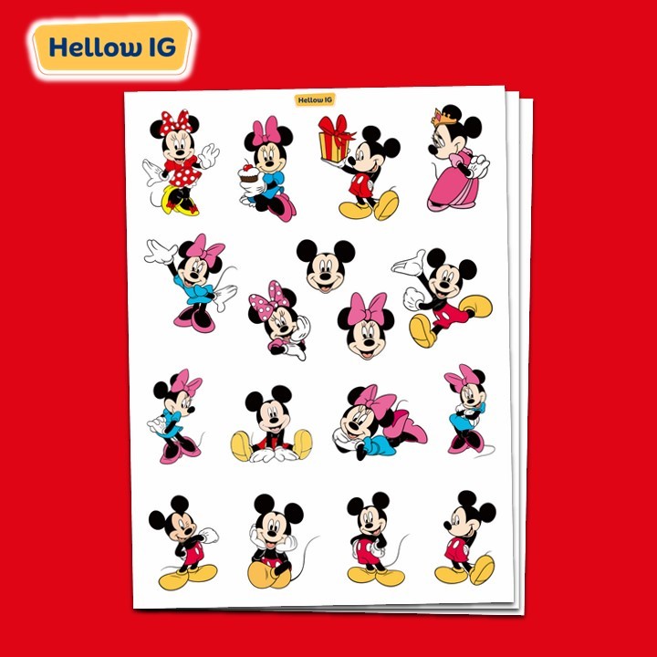 

STICKER MICKEY MOUSE MICKEY MOUSE MINNIE MOUSE LUCU AESTHETIC LAPTOP BOTOL HP KOPER HELM PREMIUM WATERPROOF