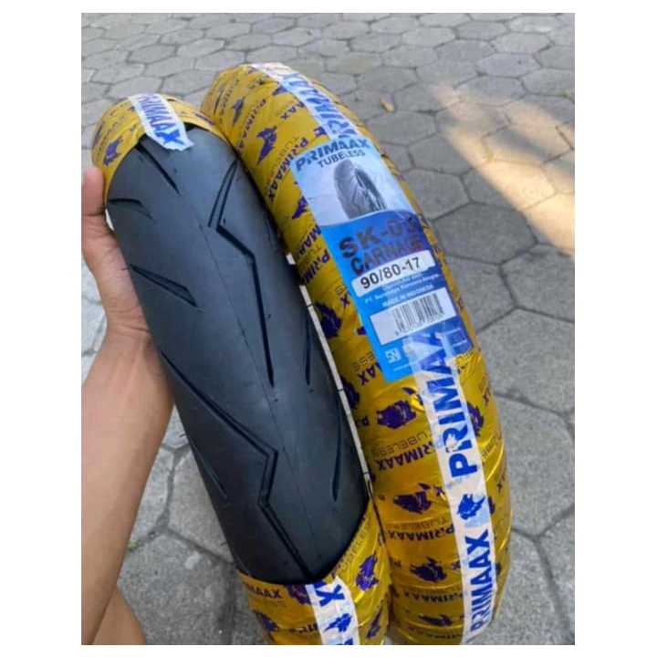 sepasang ban primax primaax sk 03 sk03 ukuran 80/80-17, 90/80-17
