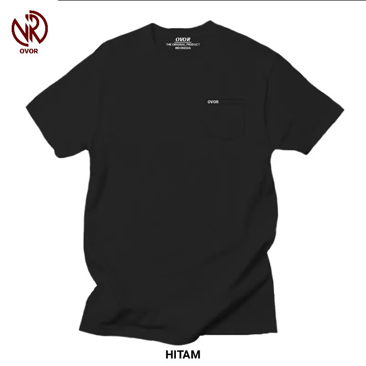 Baju Kaos Polos Saku Pria Wanita M L XL