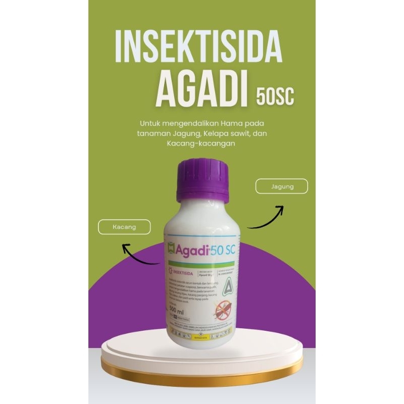 INSEKTISIDA AGADI 50SC 500ML OBAT HAMA UNTUK TANAMAN JAGUNG KELAPA SAWIT KACANG-KACANGAN.