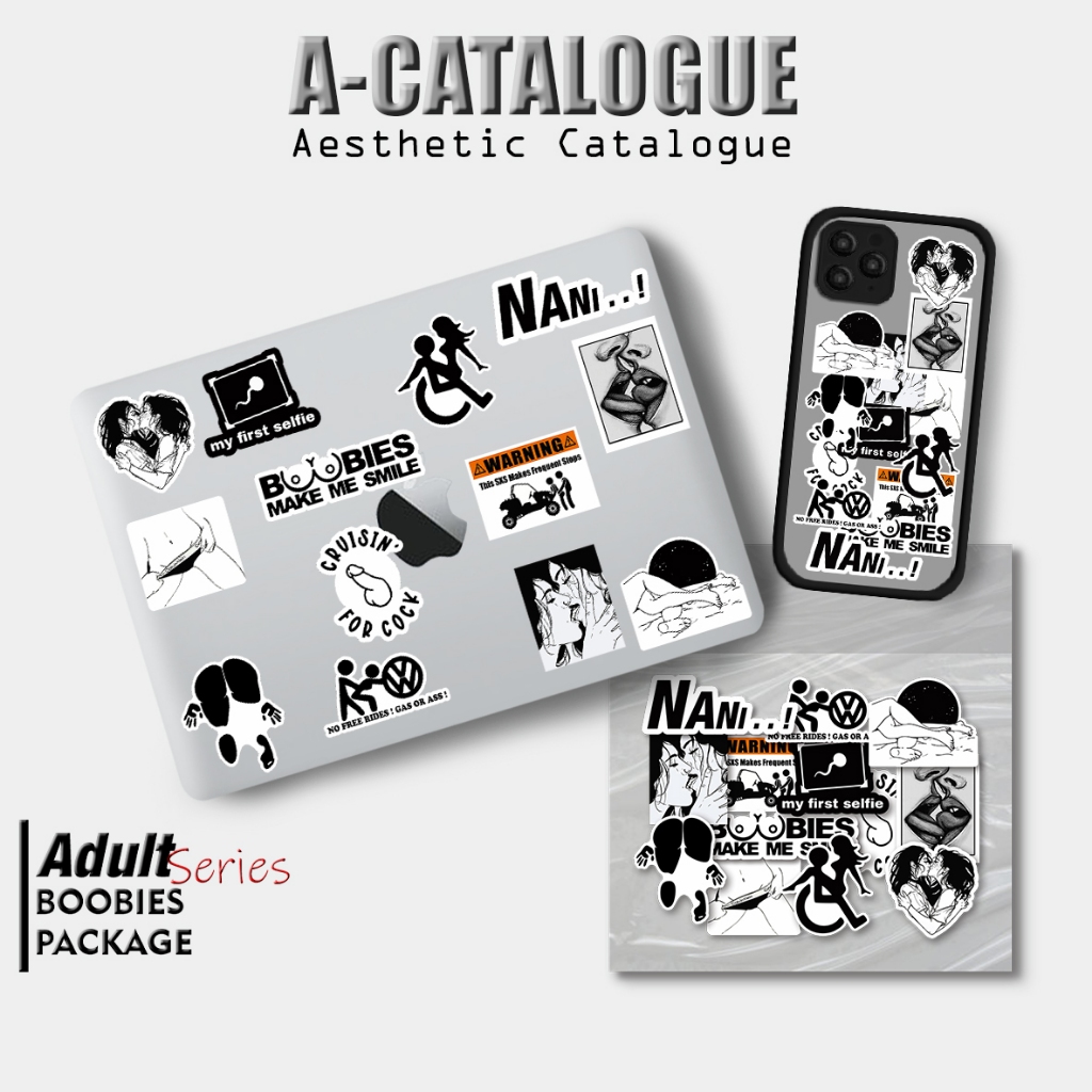 

Sticker Aesthetic Skin Laptop Garskin Case Handphone Tumblr Bujo Skateboard Decal Custom || BOOBIES