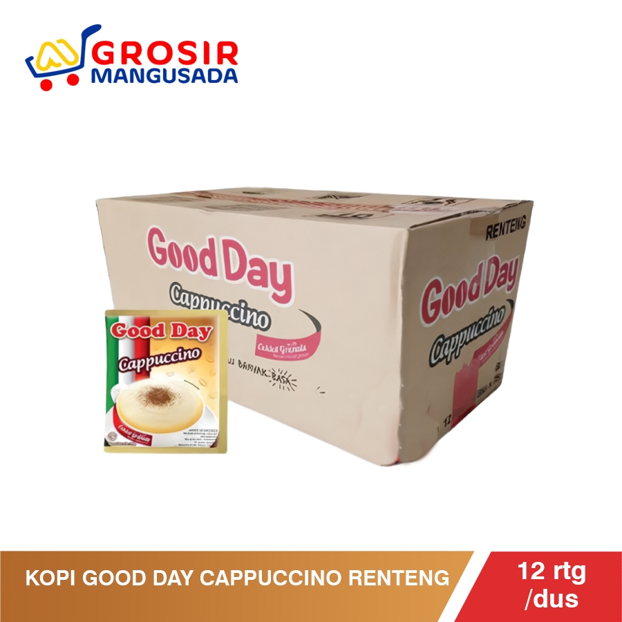 

Kopi Good Day Cappuccino Renteng Harga Grosir 12rtg