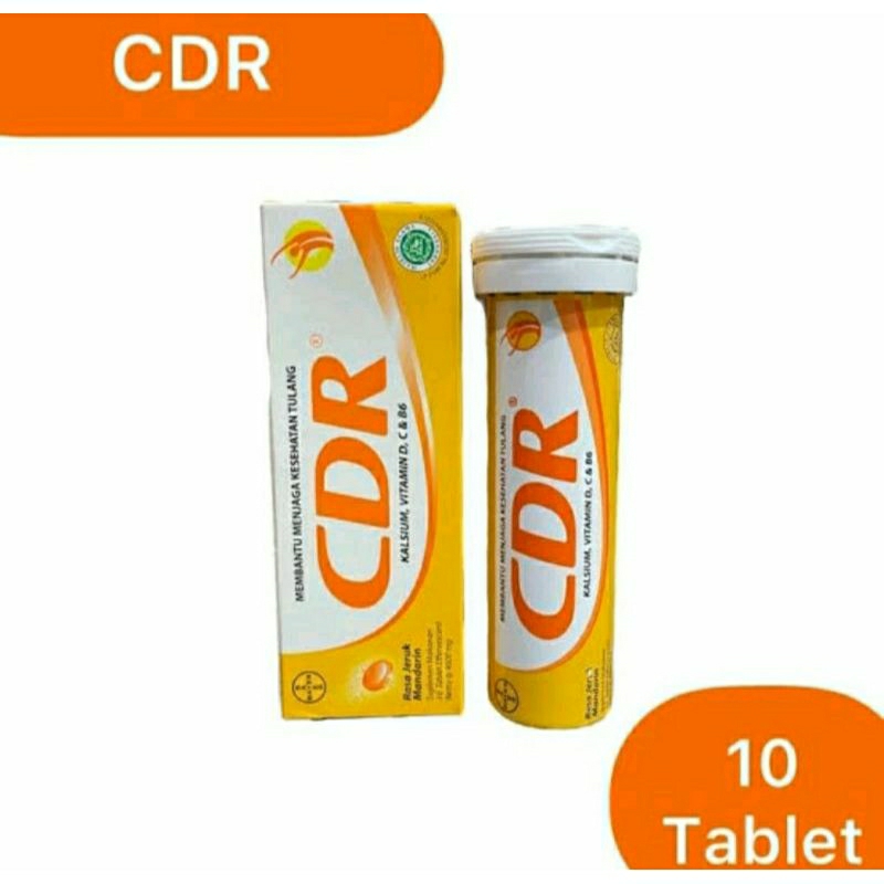 Kesehatan Tulang CDR isi 10 Tablet Suplemen Makanan Kalsium Vitamin C - D - B6 Orang Dewasa Ibu Hami