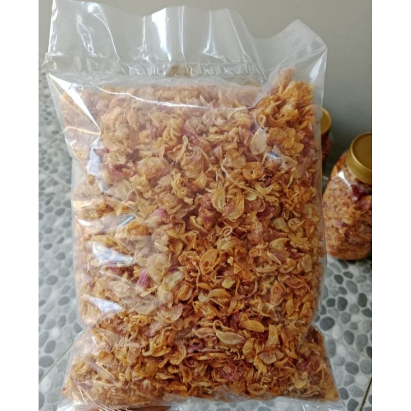 

BAWANG GORENG PREMIUM TANPA CAMPURAN HOMEMADE 1000gr