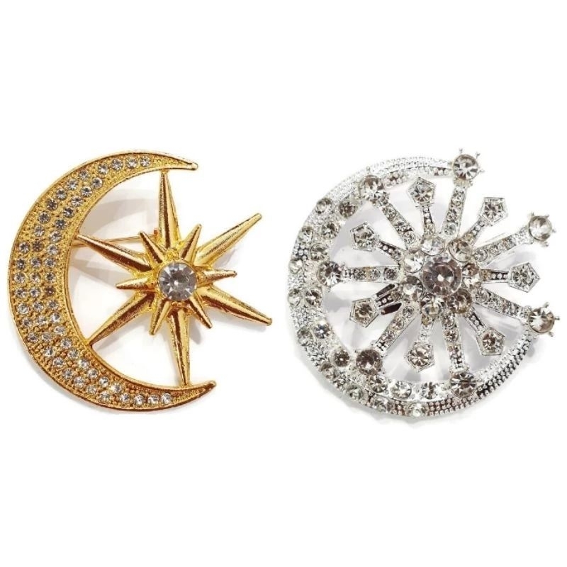 BROS TANJAK BULAN BINTANG & KRISTAL MEWAH SUPER ELEGAN