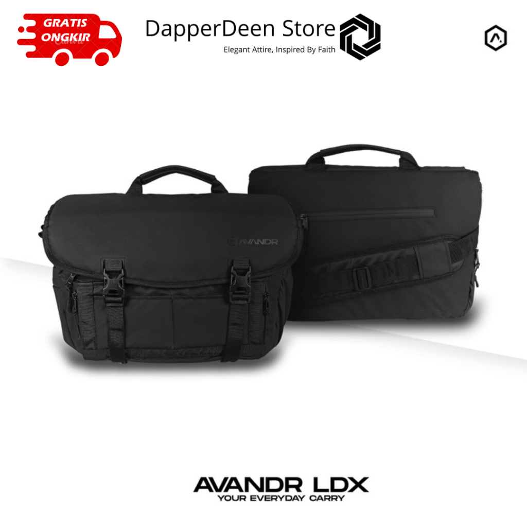 Avandr LDX Tas Kantor Tas Kerja Tas Selempang Tas Laptop Tas Kamera
