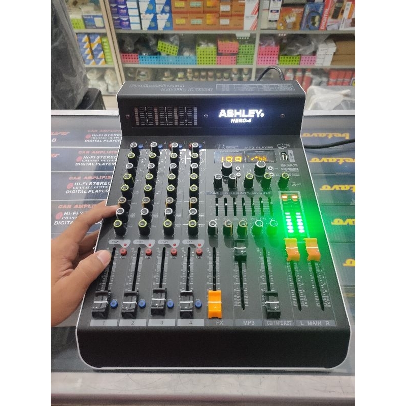 Mixer Ashley Hero 4 Mixer 4 Channel Ashley