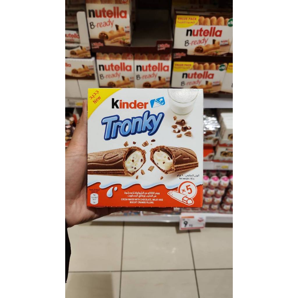 

Kinder Tronky Cocoa Wafer with Chocolate & Milky Filling 90g