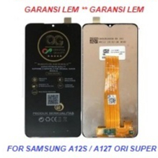 LCD TOUCHSCREEN SAMSUNG A12S / A127F/DS  OG ORI SUPER BLACK