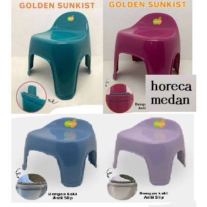 Kursi Anak Sandar / Bangku anak / Bangku plastik sandar anak tebal ada karet anti slip