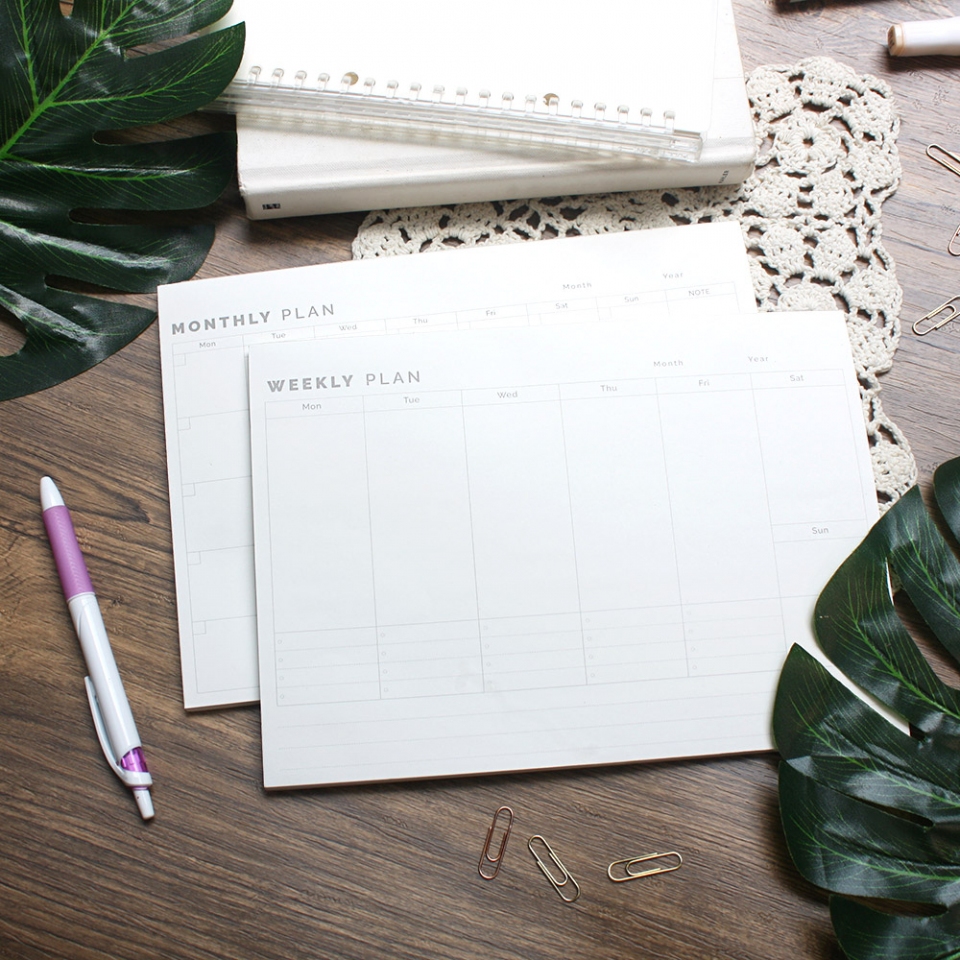 

PANMOMO Weekly Monthly Planner Memopad [Creativ]