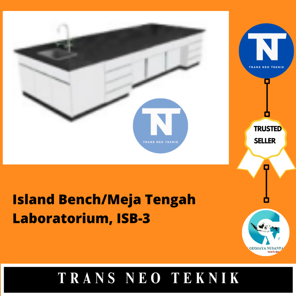 Island Bench/Meja Tengah Laboratorium, ISB-3 Granite Stone