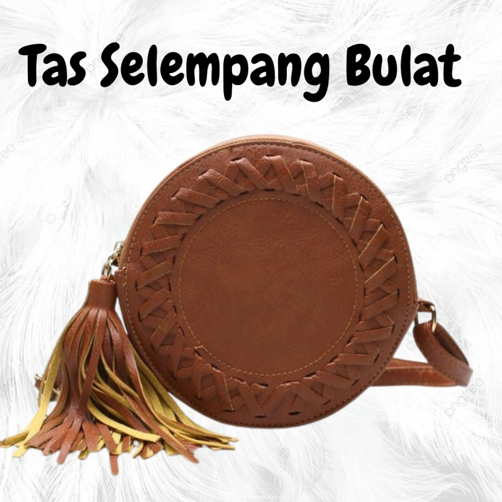 TAS SELEMPANG WANITA BULAT / TAS WANITA / TAS BULAT WANITA