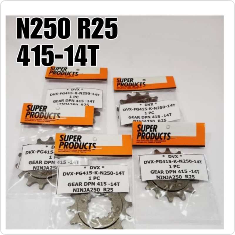 GEAR DPN NINJA250 R25 CBR250R 415-14/15/16/17T DVX